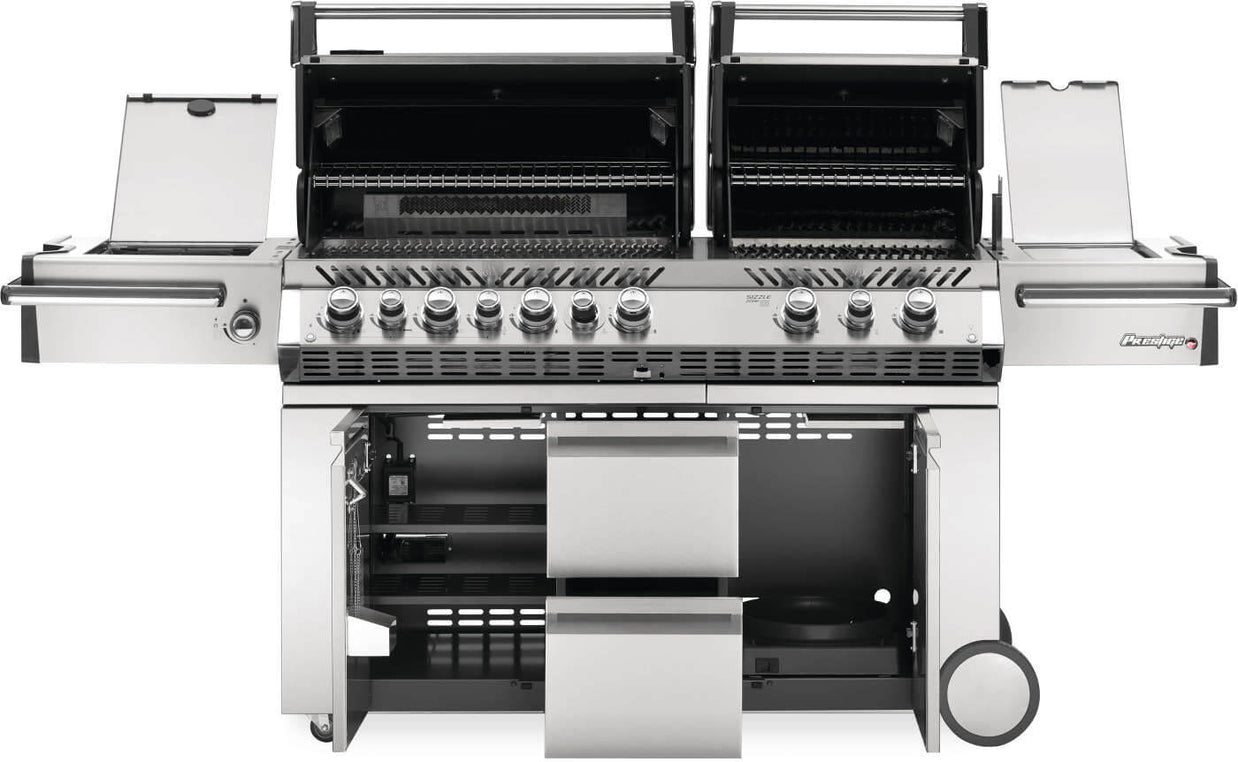 Prestige PRO 825 RSBI avec brûleur latéral double à contrôle indépendant, et brûleurs de cuve et arrière infrarouges