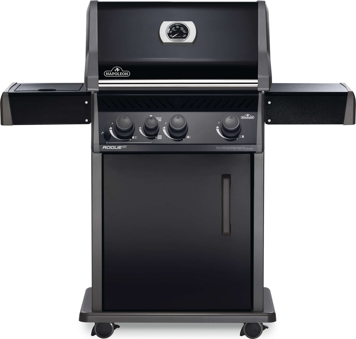 Rogue® XT 425 Barbecue à 3 brûleurs avec brûleur latéral à infrarouge, Noir