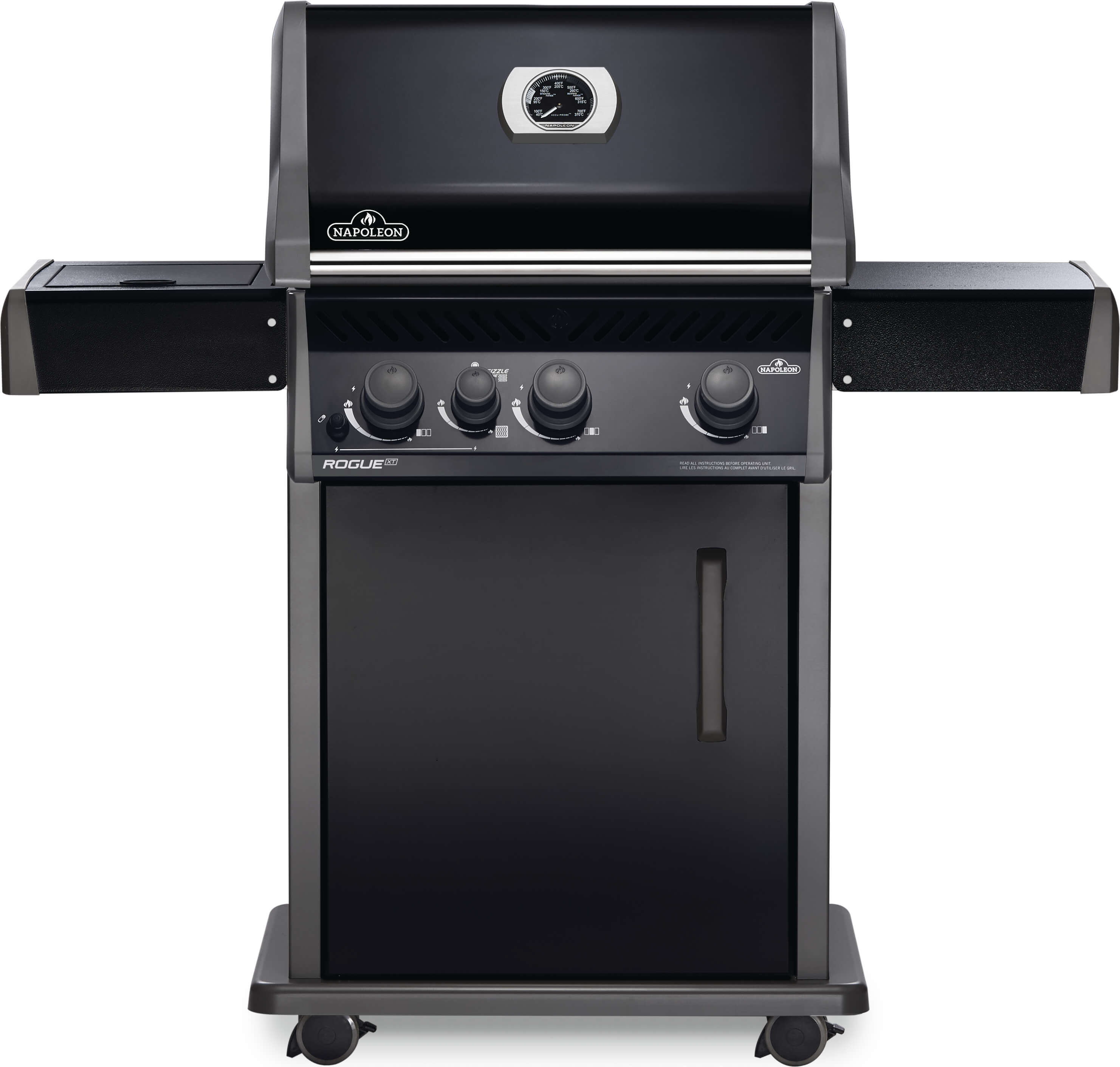 Rogue® XT 425 Barbecue à 3 brûleurs avec brûleur latéral à infrarouge, Noir