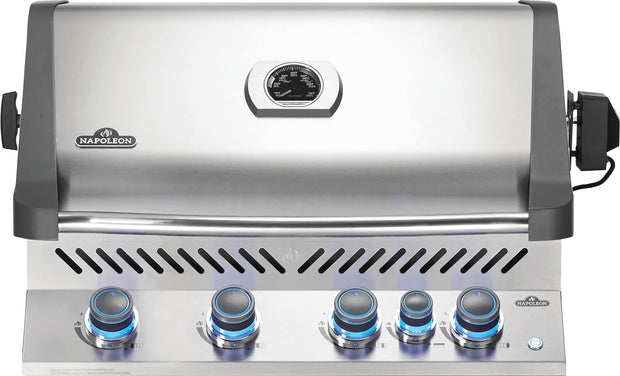Tête de barbecue Prestige® 500 intégrée avec brûleur arrière infrarouge